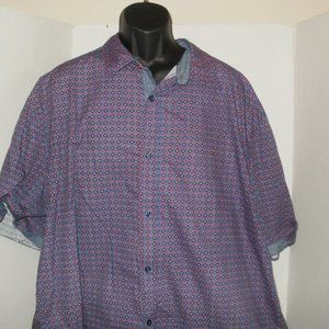 Men's Short Sleeved Button Shirt Size 4XLB